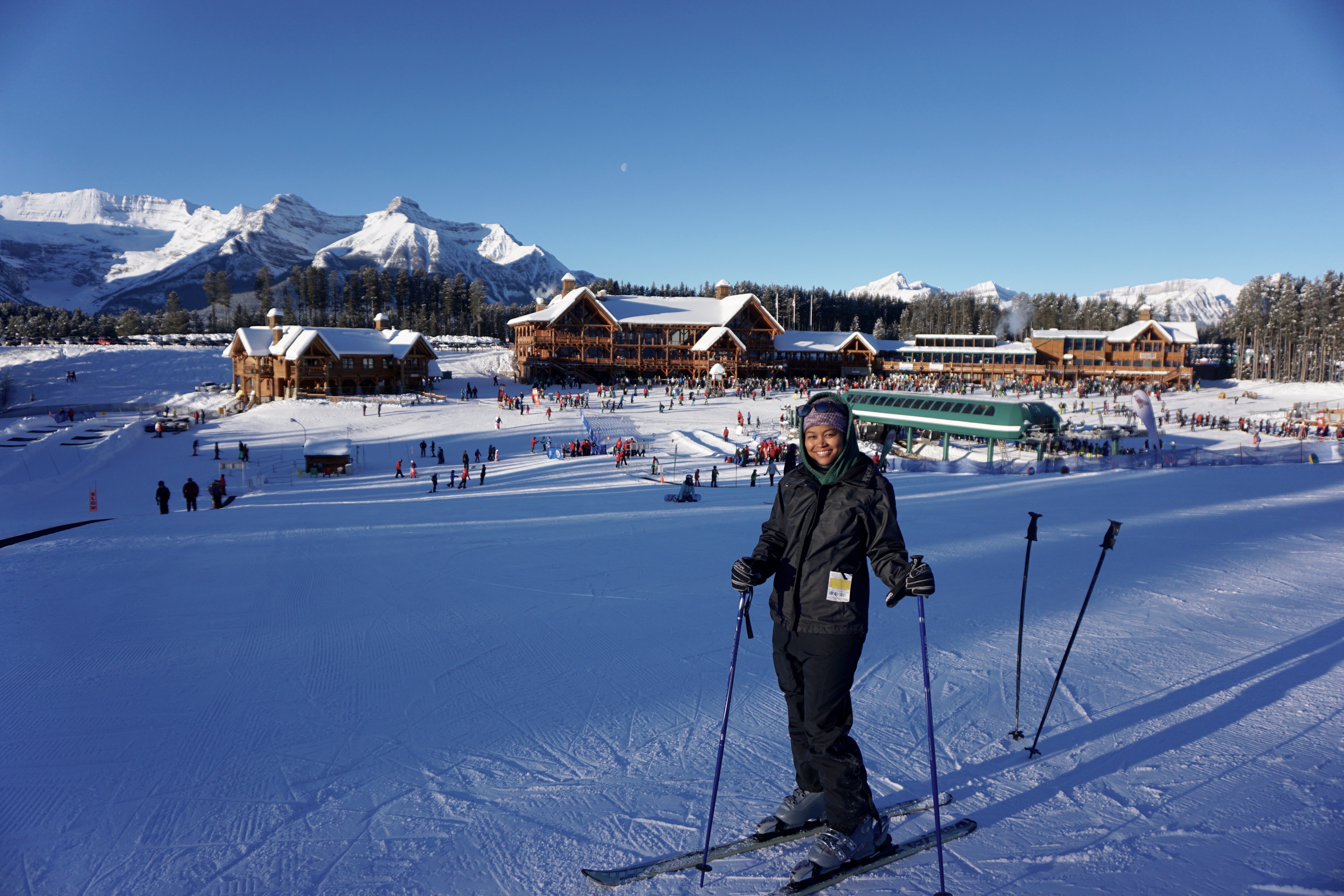 Skiing Lake Louise